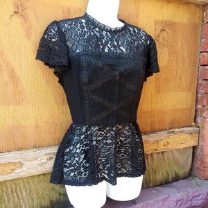 Gothic Retro Lace Top Dress